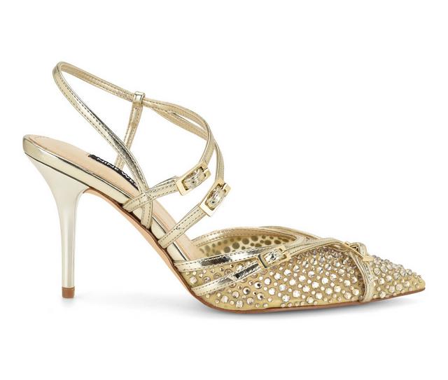Women's Nine West Pertee Heels in Gold color