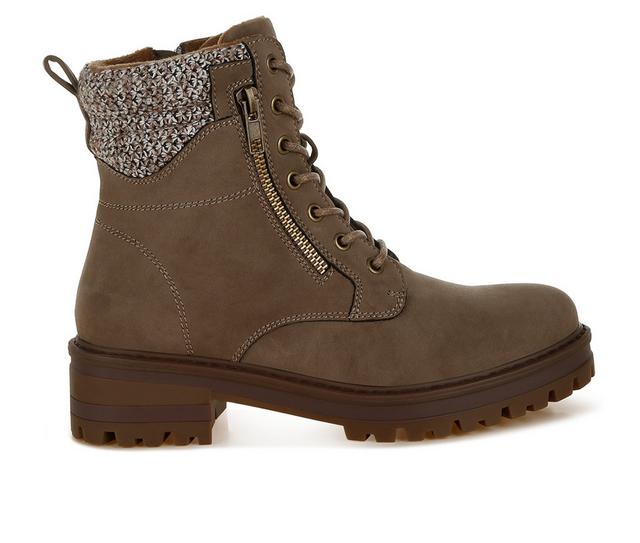 Women's London Rag Mahisha Hiking Boots in Taupe color