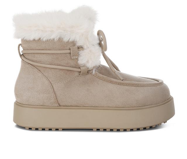 Women's London Rag Bunting Booties in Beige color