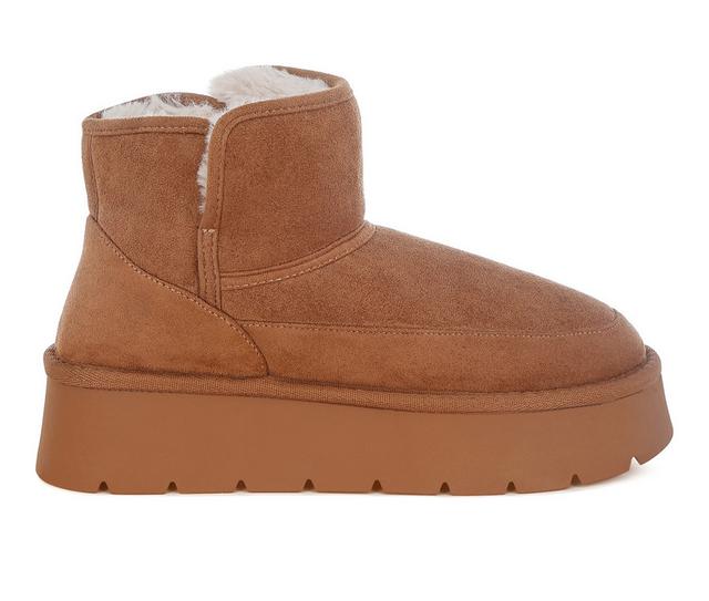 Women's London Rag Chunky Booties in Camel color
