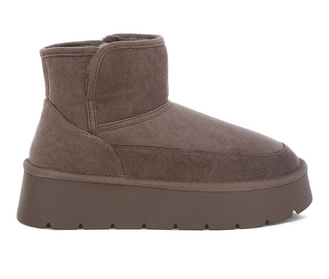 Women's London Rag Chunky Booties in Dark Grey color