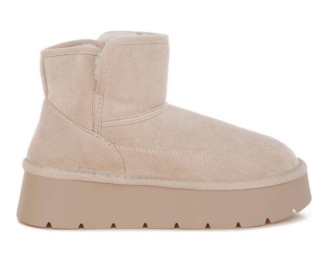 Women's London Rag Chunky Booties in Sand color