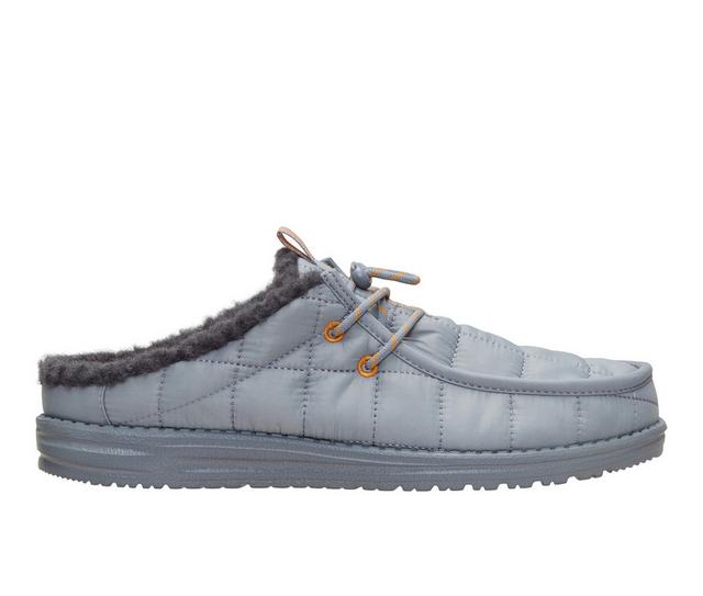 Men's HEYDUDE Wally Slip Camp Casual Shoes in Monument Grey color