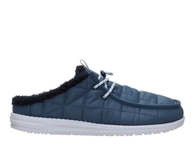 Men's HEYDUDE Wally Slip Camp Casual Shoes in Dark Slate color