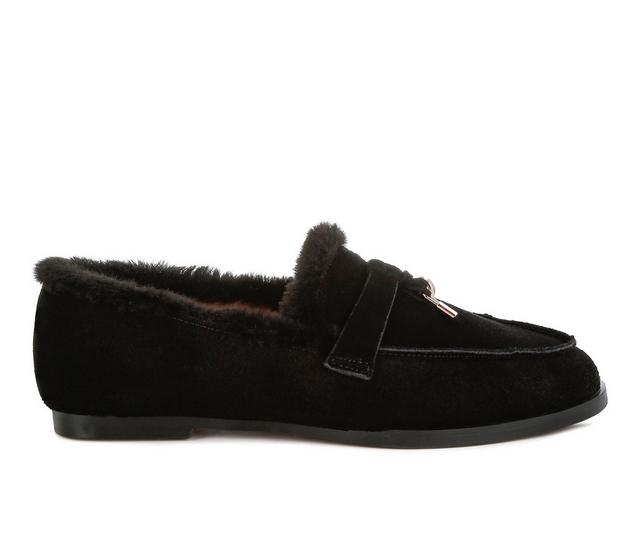 Women's Rag & Co Ohrid Loafers in Black color