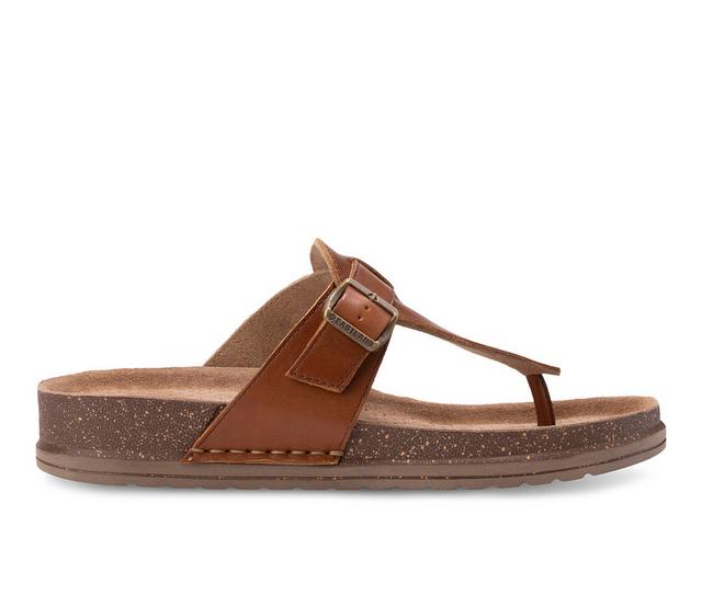 Women's Eastland Brya Footbed Sandals in Tan color