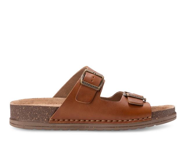 Women's Eastland Bryssa Footbed Sandals in Tan color
