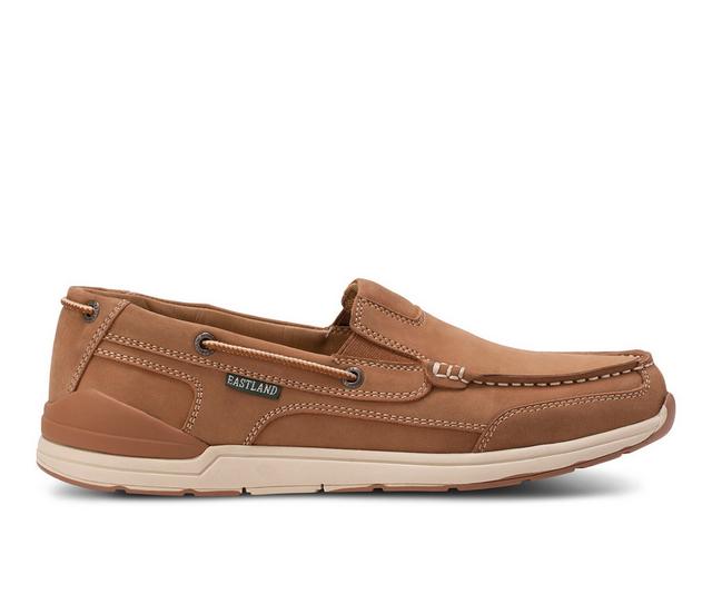 Men's Eastland Thames Boat Shoes in Tan color