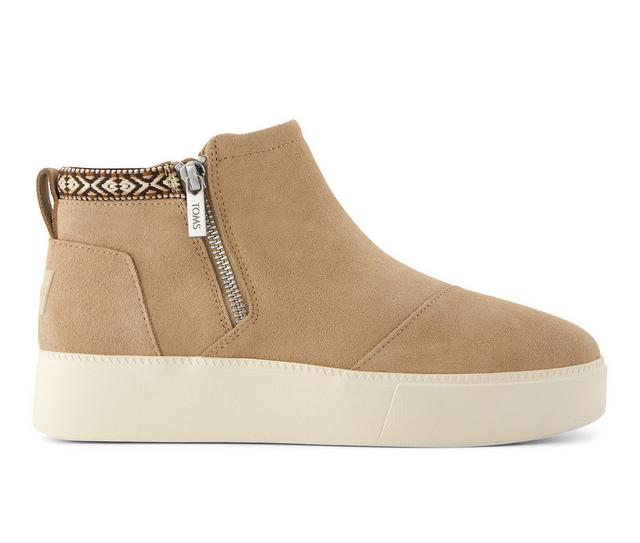 Women's TOMS Percy Booties in Taupe color
