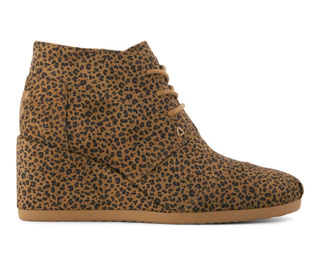 Women's TOMS Desert Plus Wedge Sneakers in Toffee color