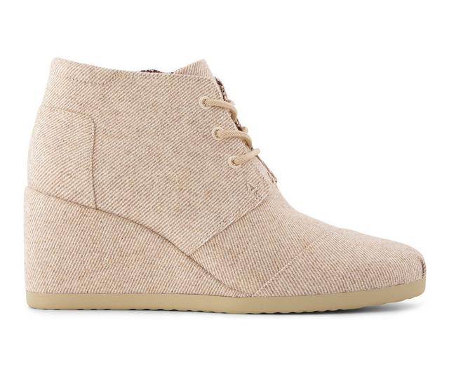 Women's TOMS Desert Plus Wedge Sneakers in Natural color