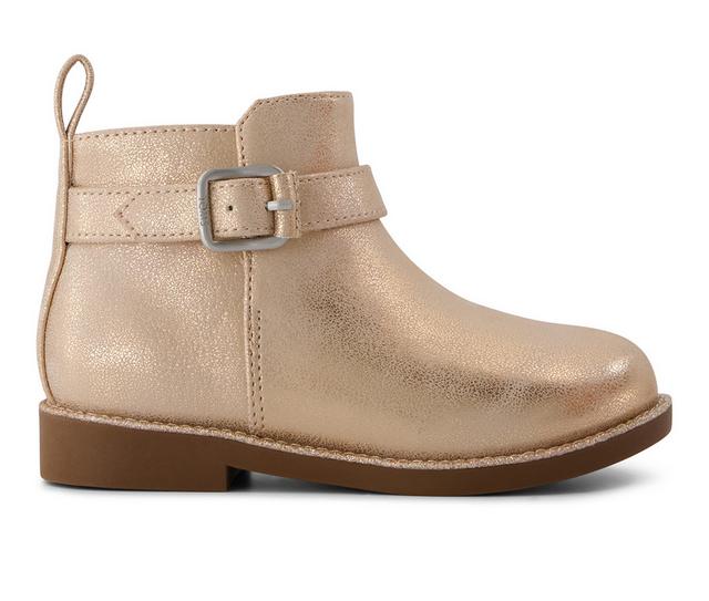 Girls' TOMS Toddler Mia Booties in Bronze color