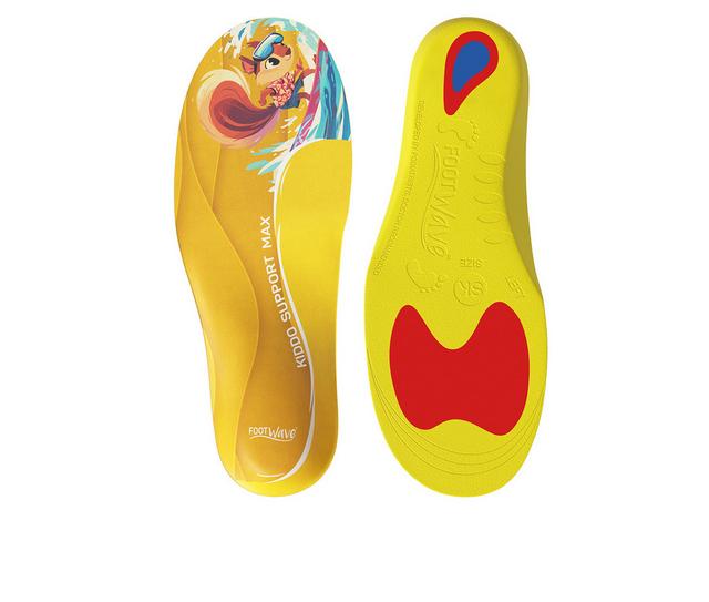 FootWave Kids' Kiddo Support Max Insoles in Yellow color
