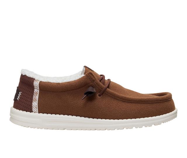 Men's HEYDUDE Wally Warmth Wool Casual Shoes in Partridge color