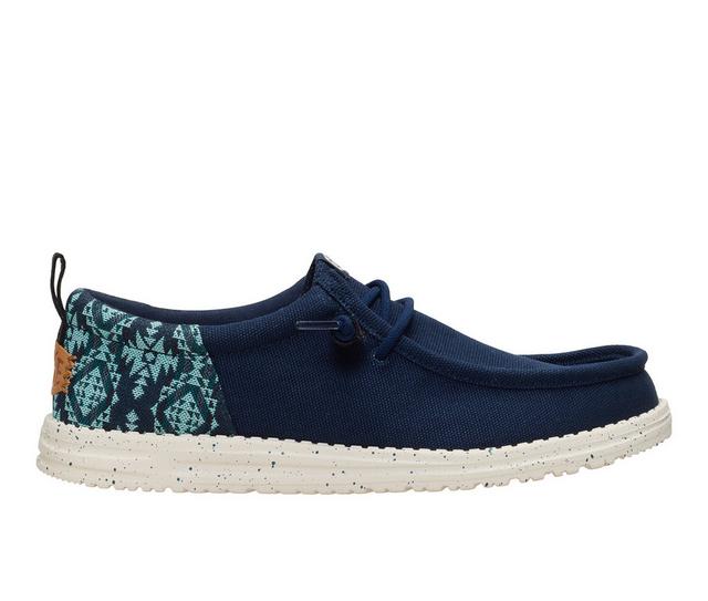 Men's HEYDUDE Wally Funk Teton Casual Shoes in Navy color
