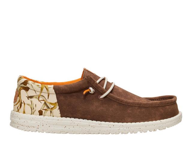 Men's HEYDUDE Wally Funk Antlers Casual Shoes in Partridge color