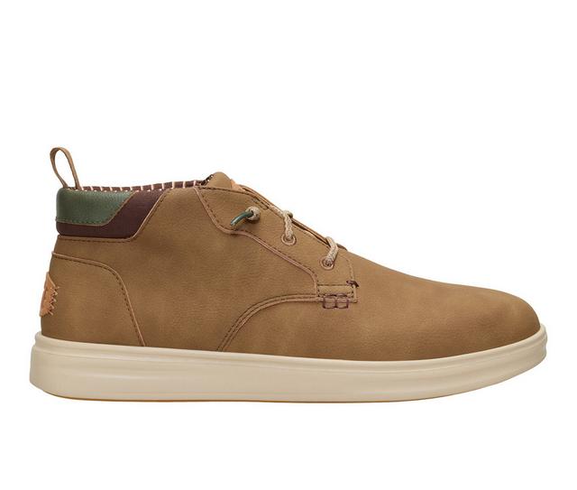 Men's HEYDUDE Paul Pro Mid Classic Boots in Nut color