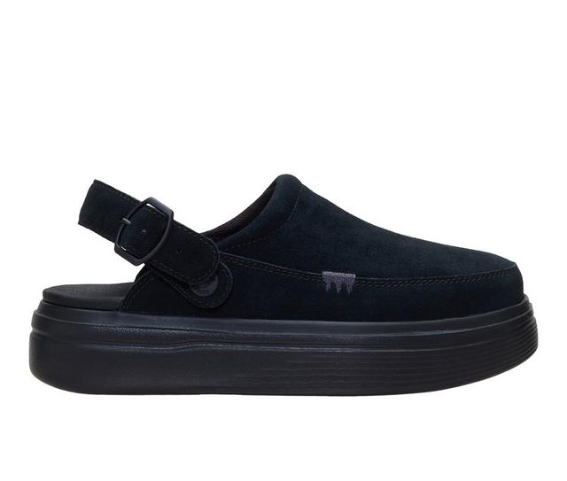 Women's HEYDUDE Austin Lift Clog Clogs in Black color
