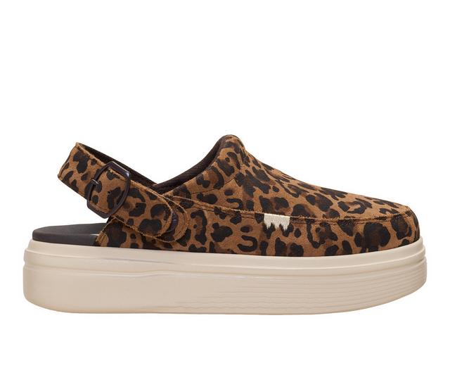 Women's HEYDUDE Austin Lift Clog in Leopard color