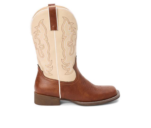 Women's Coconuts by Matisse Rowdy Western Boots in Cream/Cognac color