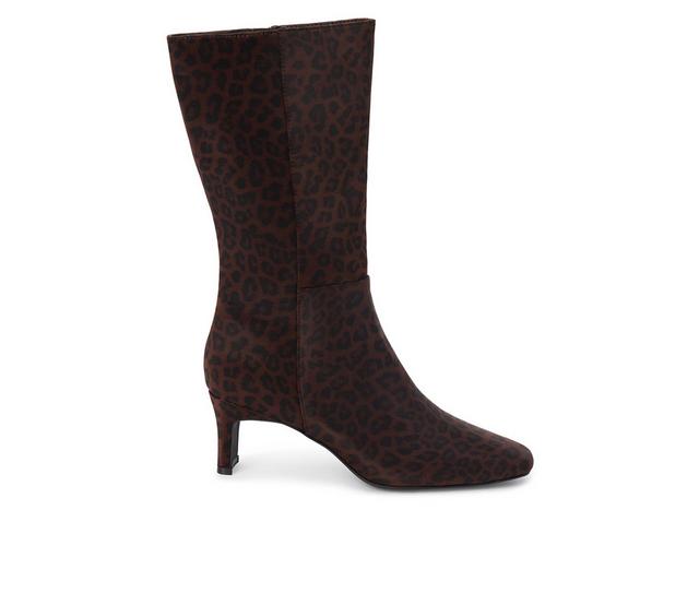 Women's Beach by Matisse Jensen Mid-Calf Boots in Brown Leopard color