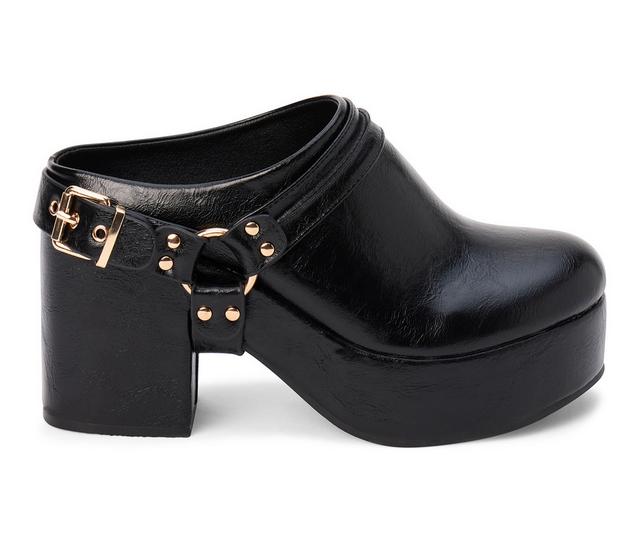 Women's Beach by Matisse Sawyer Heeled Clogs in Black color