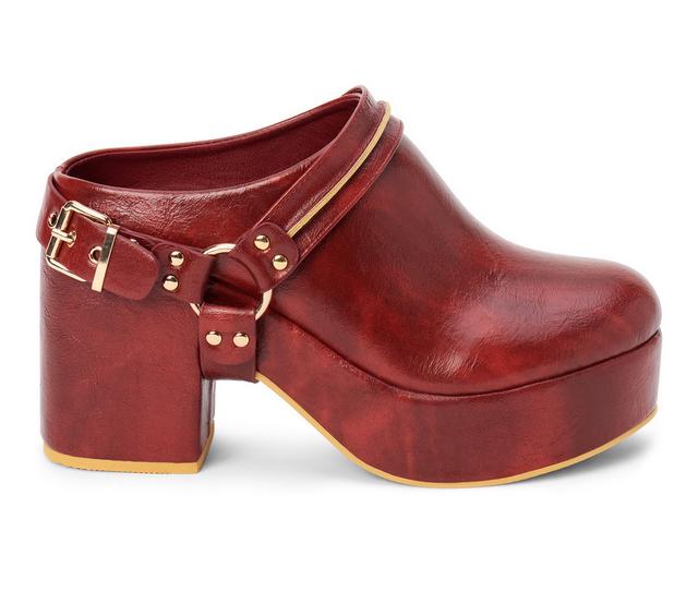 Women's Beach by Matisse Sawyer Heeled Clogs in Brick color