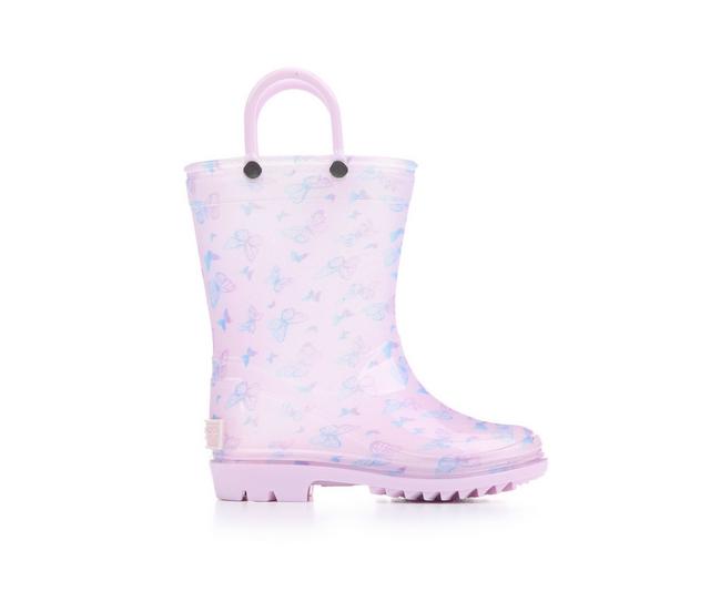 Girls' London Fog Toddlers' Svea Rain Boots in Pink/Lilac/Mult color