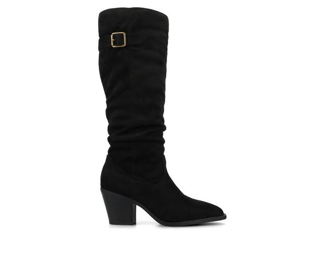Women's Journee Collection Kaleah Wide Calf Knee High Boots in Black color