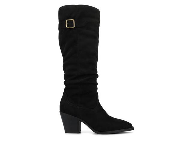 Women's Journee Collection Kaleah Extra Wide Calf Knee High Boots in Black color
