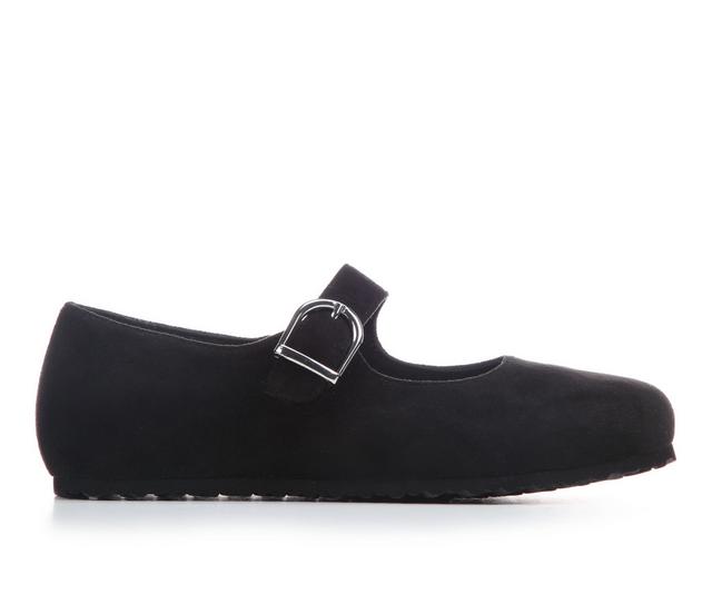 Women's Madden Girl Lullaby Flats in Black Fabric color