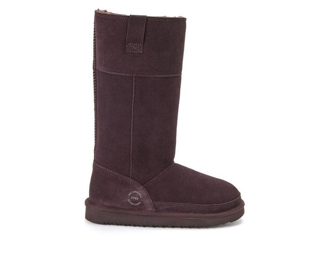 Women's Dearfoams Rayna Boot Winter Boots in Coffee color