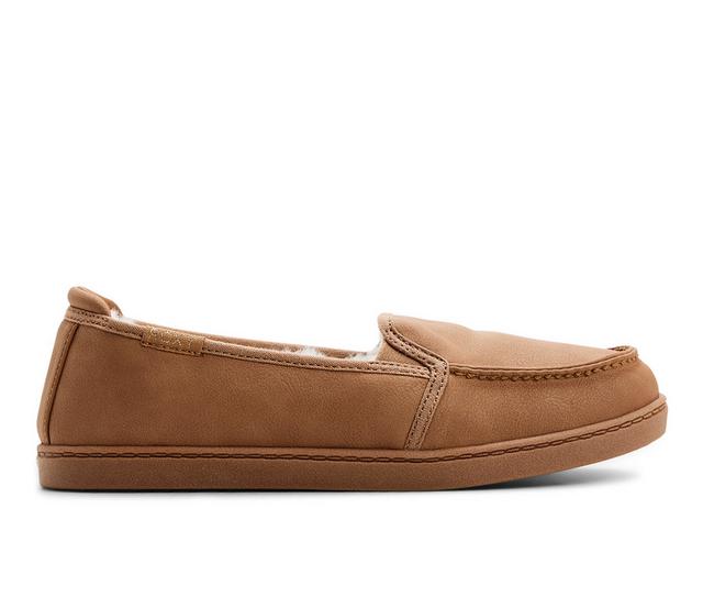 Women's Roxy Minnow Cozy Loafers in Tan color