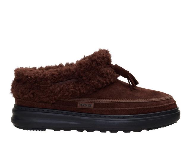 Women's HEYDUDE Remi Toastee Low Tassle Casual Shoes in Chocolate color