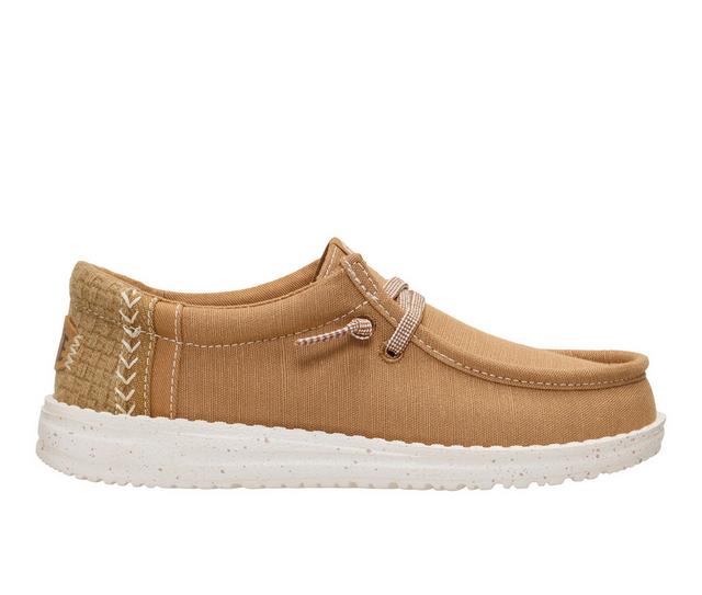HEYDUDE Little Kid & Big Kid Wally Break Youth Casual Shoes in Light Brown color
