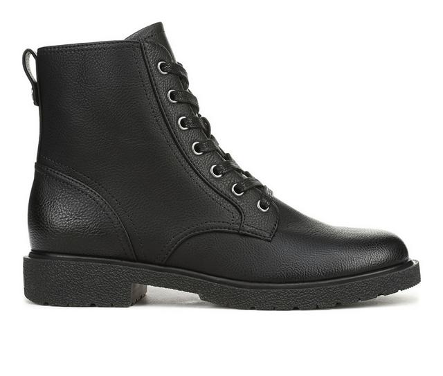 Women's Dr. Scholls Aviation Combat Boots in Black color