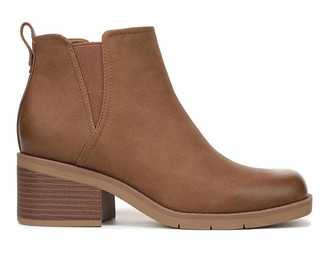 Women's Dr. Scholls Joplin Low Booties in Dark Tan color