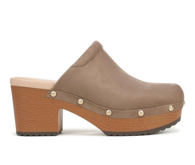 Women's Dr. Scholls Classic Joy Clogs in Woodsmoke color