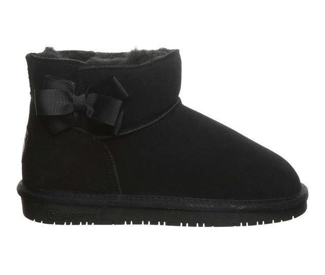 Girls' Bearpaw Little Kid & Big Kid Saige Boots in Black color