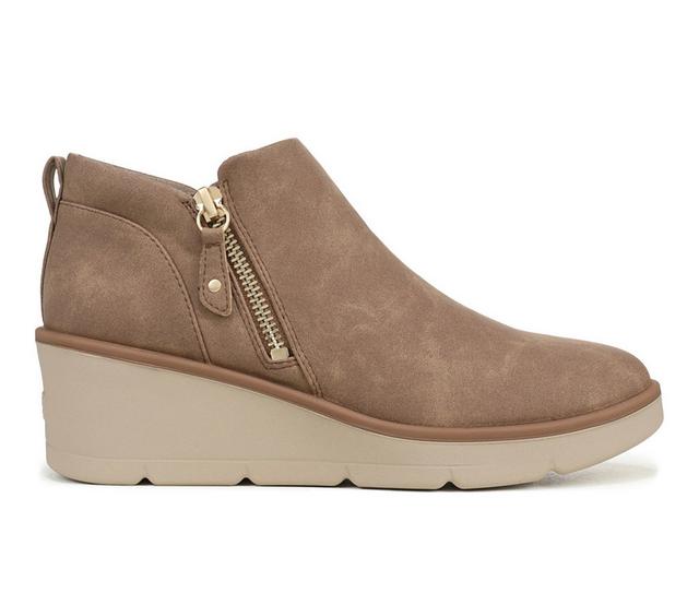 Women's Dr. Scholls Lizie Cloud Booties in Dark Taupe color