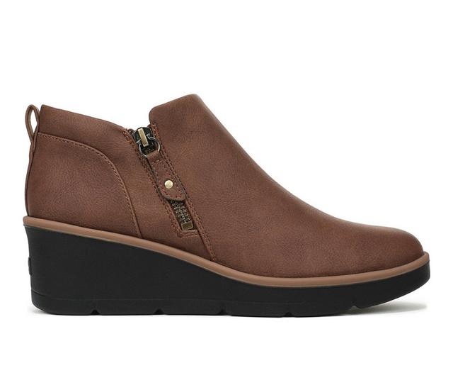 Women's Dr. Scholls Lizie Cloud Booties in Mid Brown color