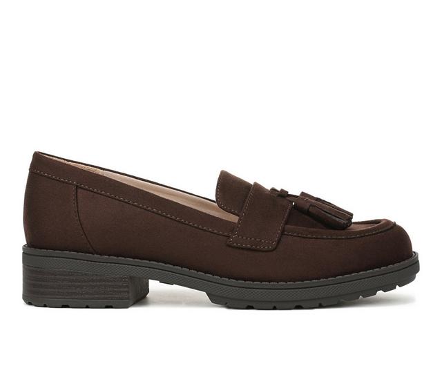 Women's Dr. Scholls Dazzle Loafers in Dark Umber color