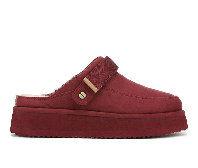 Women's Dr. Scholls Chill Out Clogs in Burgundy color