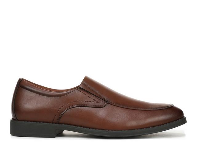 Men's Dr. Scholls Stuart Slip On Slip-On Shoes in Dark Tan color