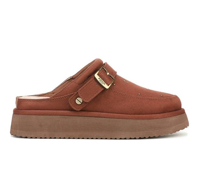 Women's Dr. Scholls Chill Out Iconic Stud Clogs in Whiskey color
