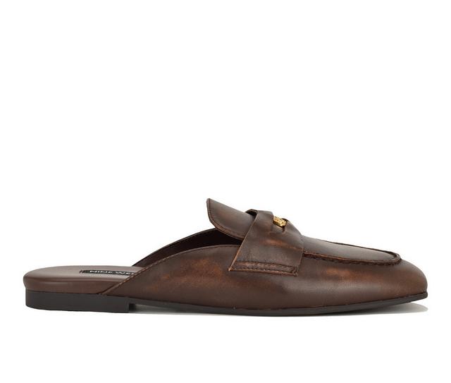 Women's Nine West Evans Loafers in Dark Brown color