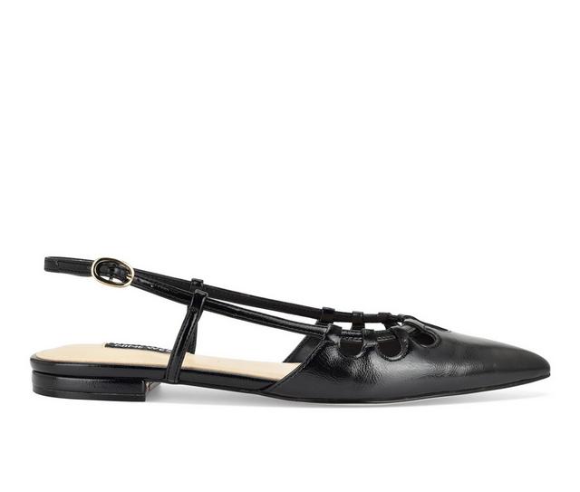 Women's Nine West Harra Flats in Black color