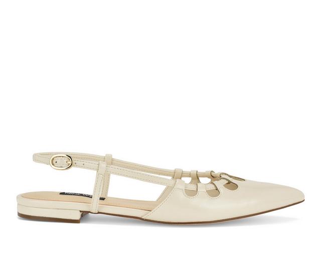 Women's Nine West Harra Flats in White color