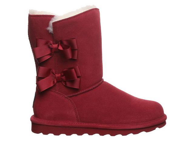 Women's Bearpaw Zaria Winter Boots in Cranberry color