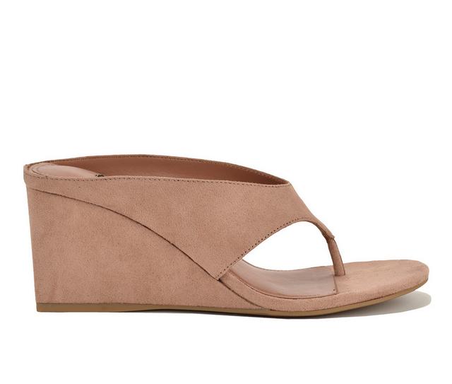 Women's Nine West Jaddie Wedges in Taupe color